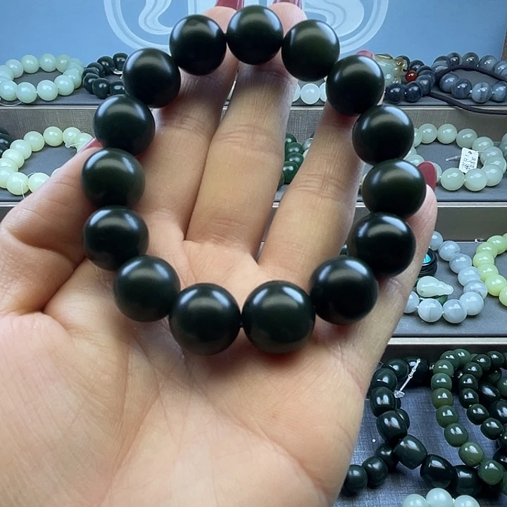 和田玉未镶嵌手链