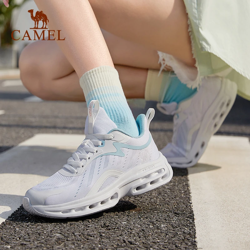 骆驼运动鞋透气抗弯折轻量减震跑步鞋K13S097002【CYM】