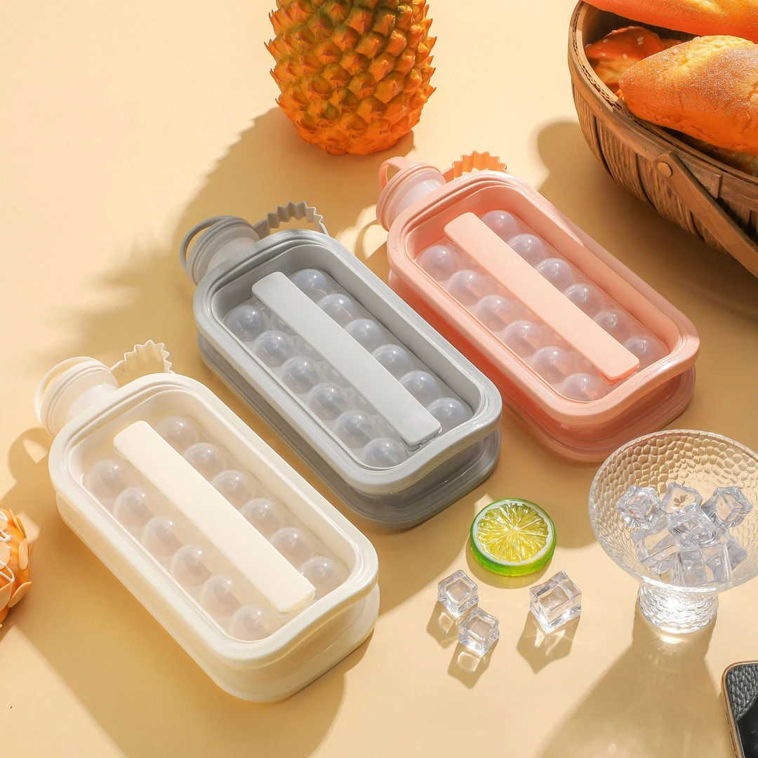 冰球壶制作冰球膜具家用冰格球壶二合一水壶冰块硅胶便携冷饮冰杯