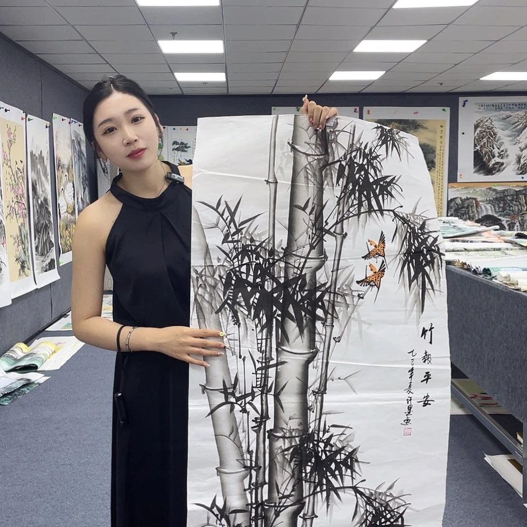 国画作品小姐姐放漏…