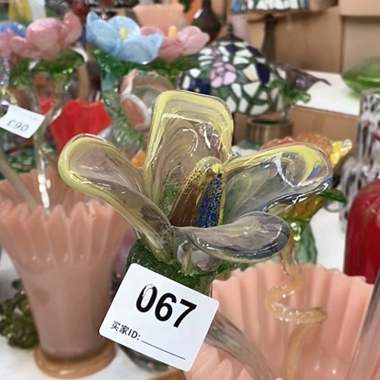 琉璃花瓶高45厘米宽厘米6厘米