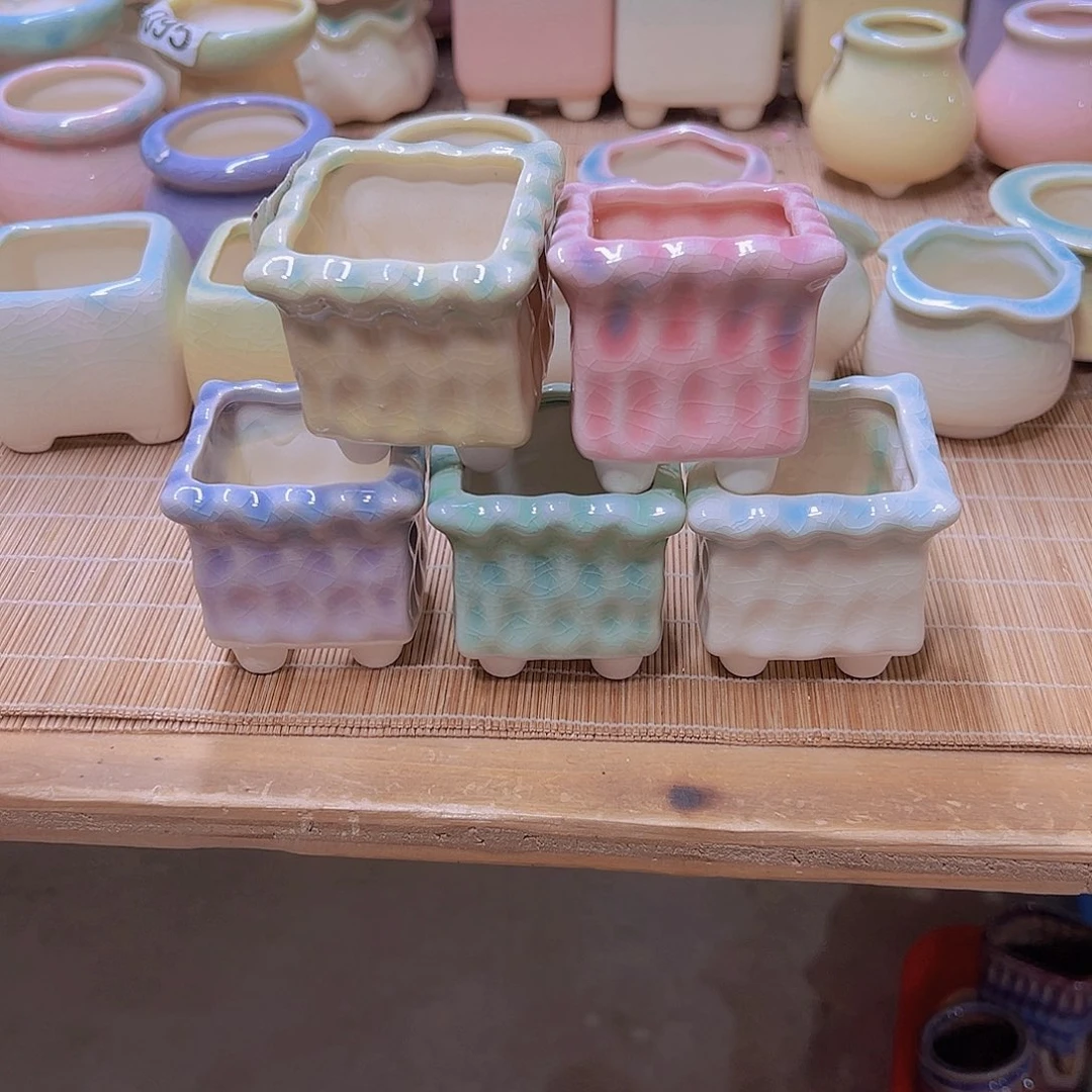 红陶陶瓷花盆当场满12包邮