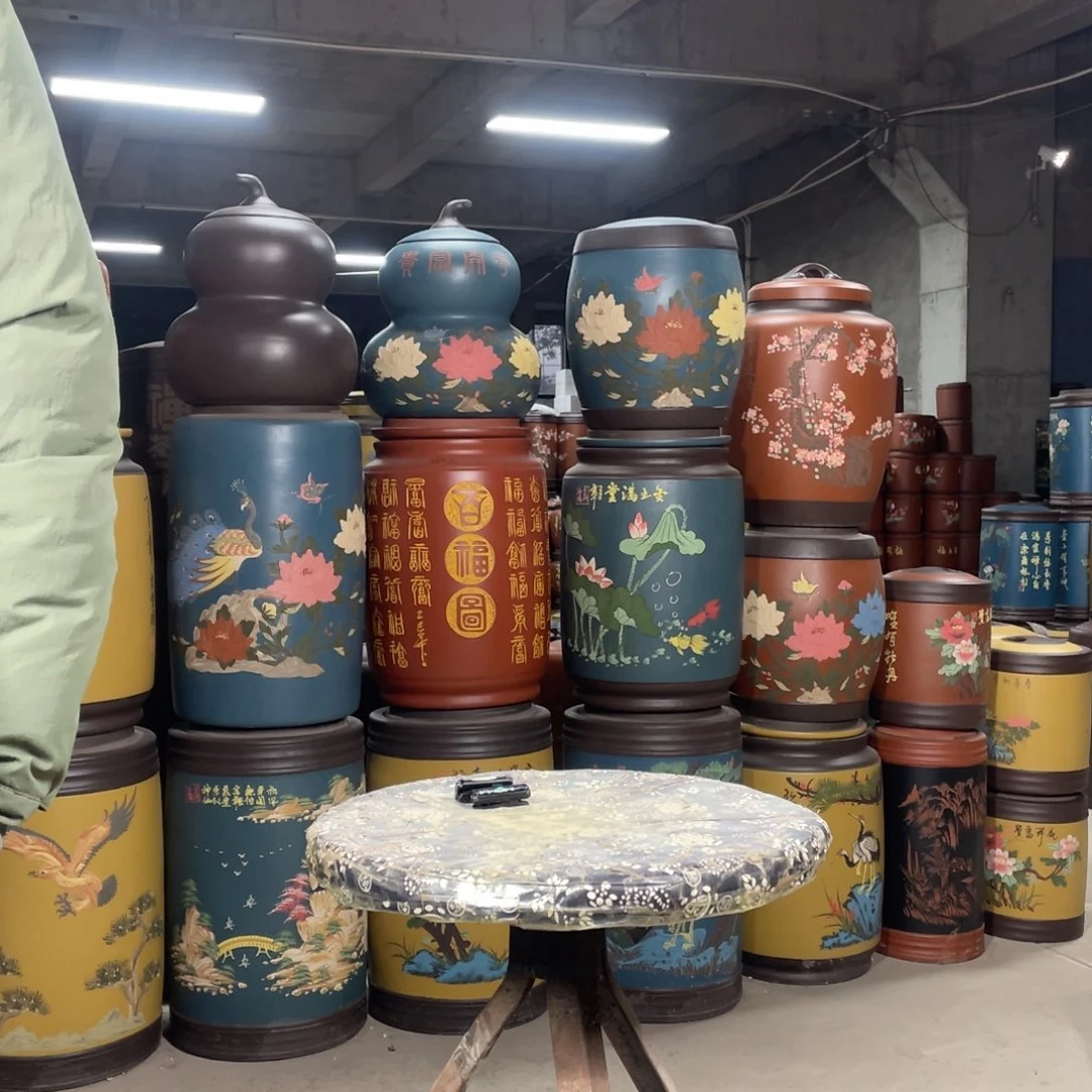 宜兴原矿紫砂茶叶罐