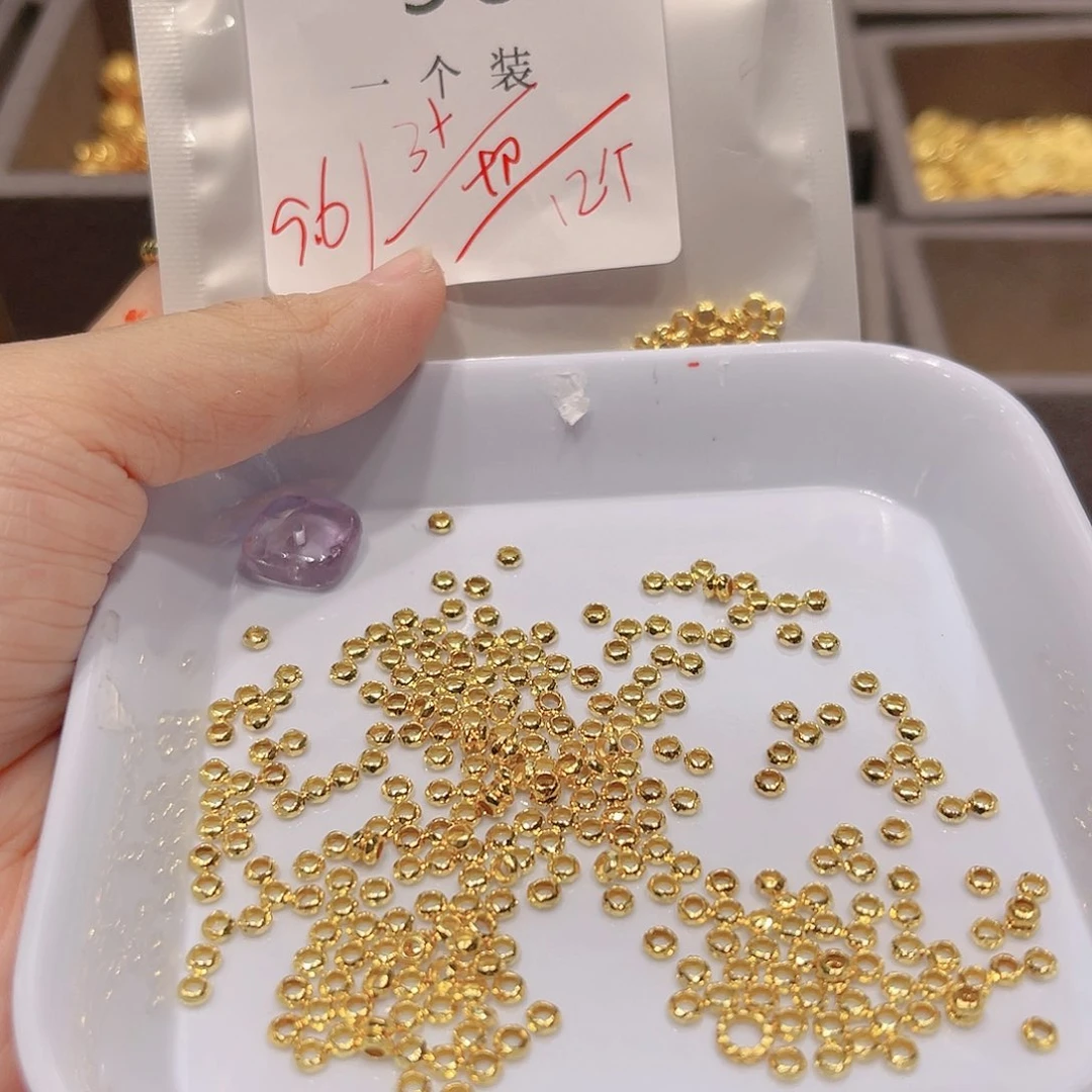 紫晶珠宝半成品银S925镀金镶嵌96