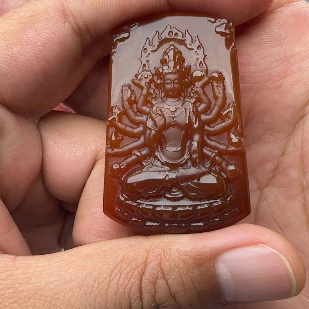 兰***号玛瑙/玉髓未镶嵌颈饰