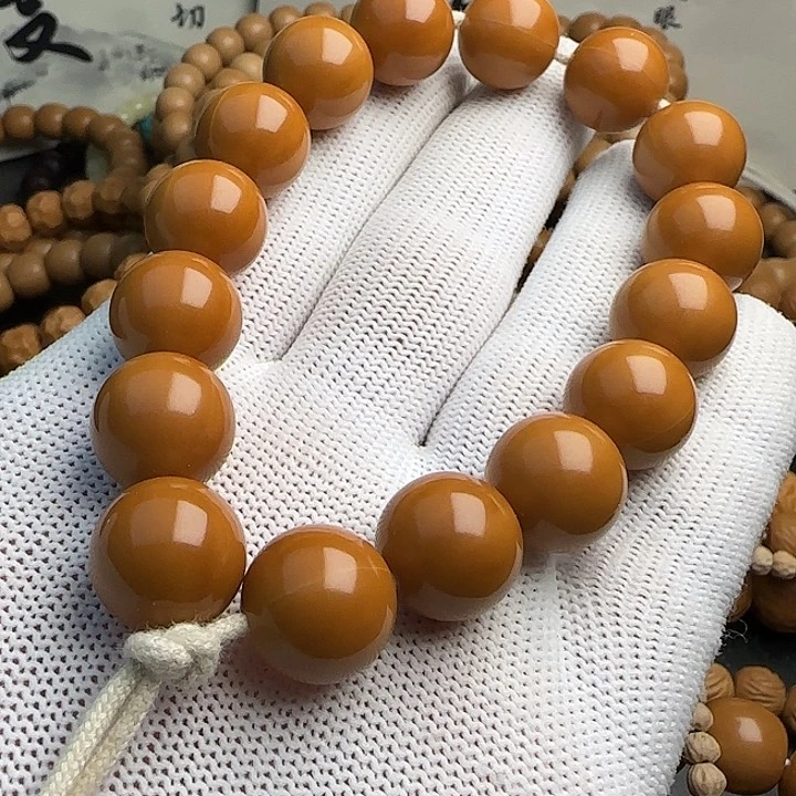 猴头核桃手串全品龙炎大光珠尺寸14+mm