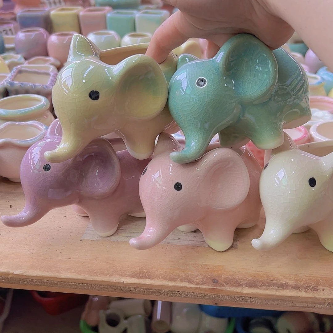 陶瓷花盆当场满12包邮