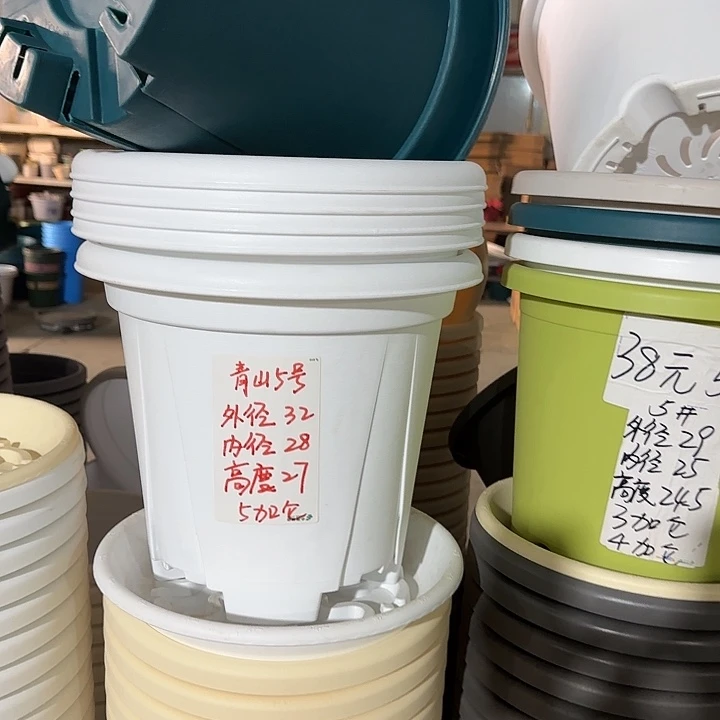 青山5加仑口径32无托纯白5个