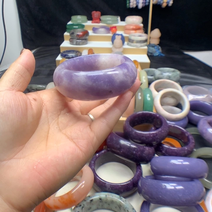 未镶嵌手镯石英质玉点****6