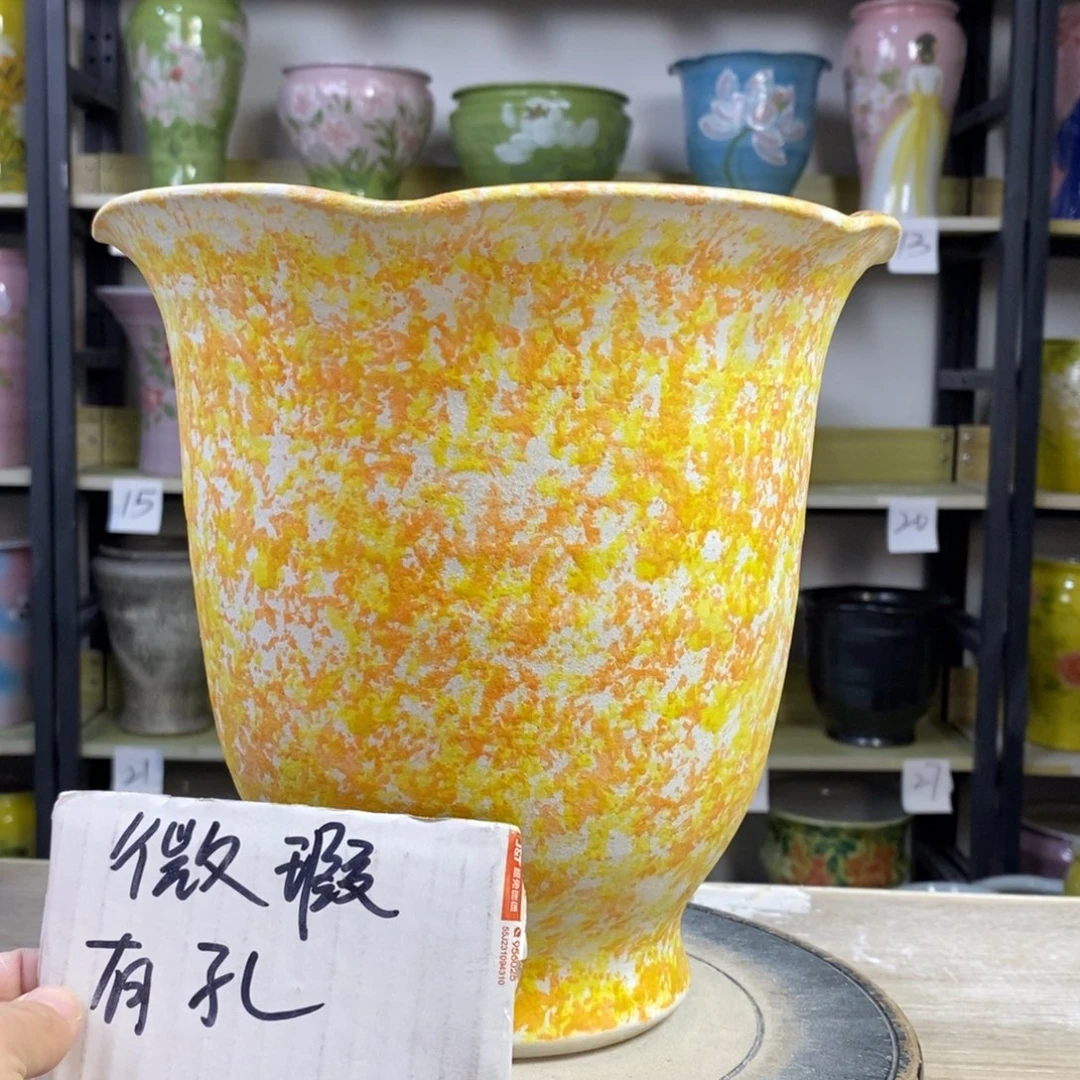 景德镇手工手绘陶瓷花盆