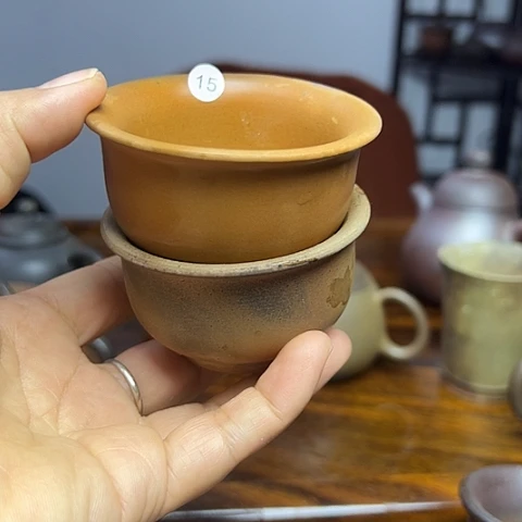 宏***承戬谷龙窑柴烧茶杯15