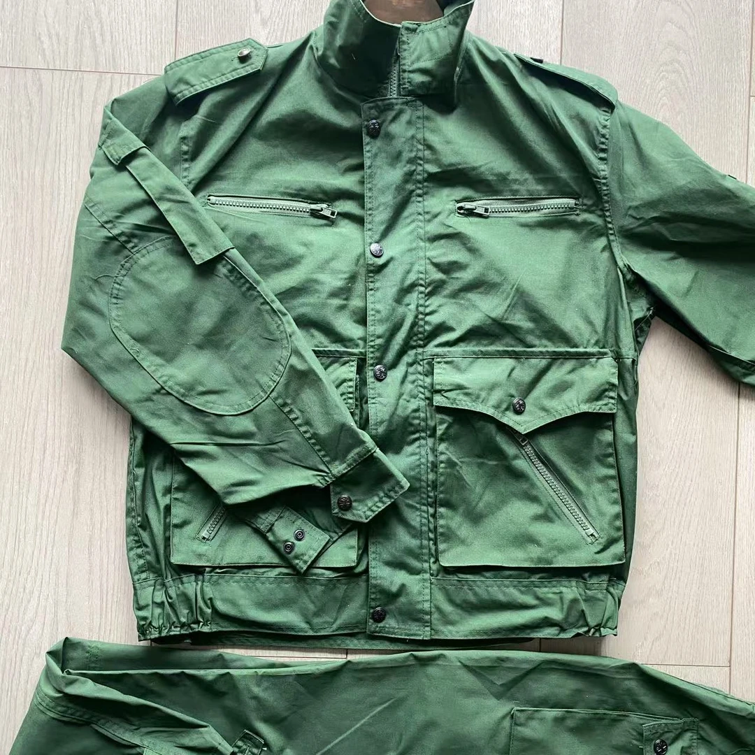 正品老货【橄榄绿夏训套装】经典怀念经久耐穿收藏留念的确良多口袋