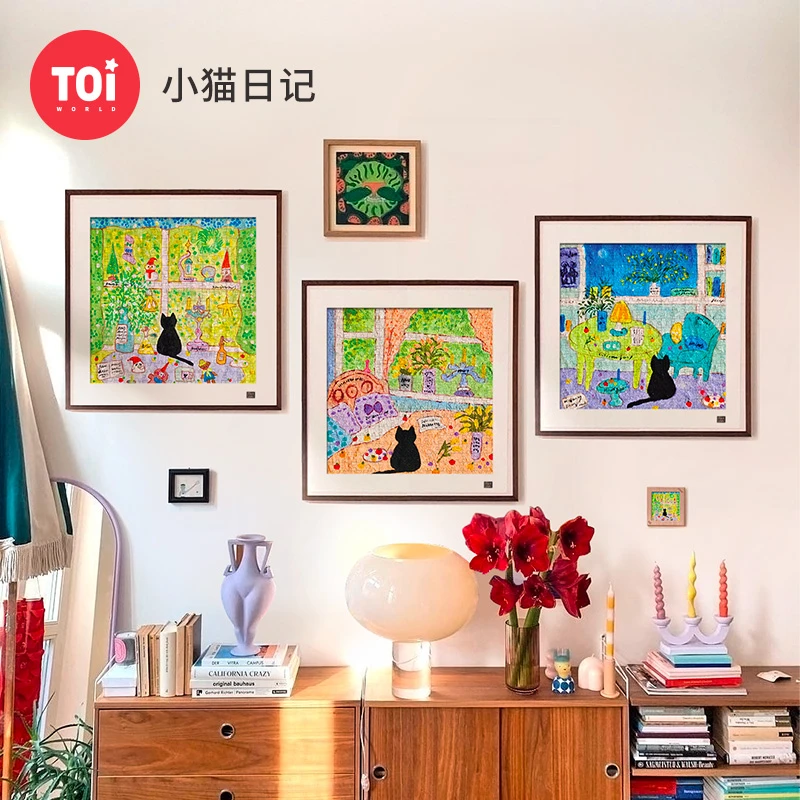 TOI/图益拼图成人小猫日记-300片*3成人解压拼图玩具情人节送女友