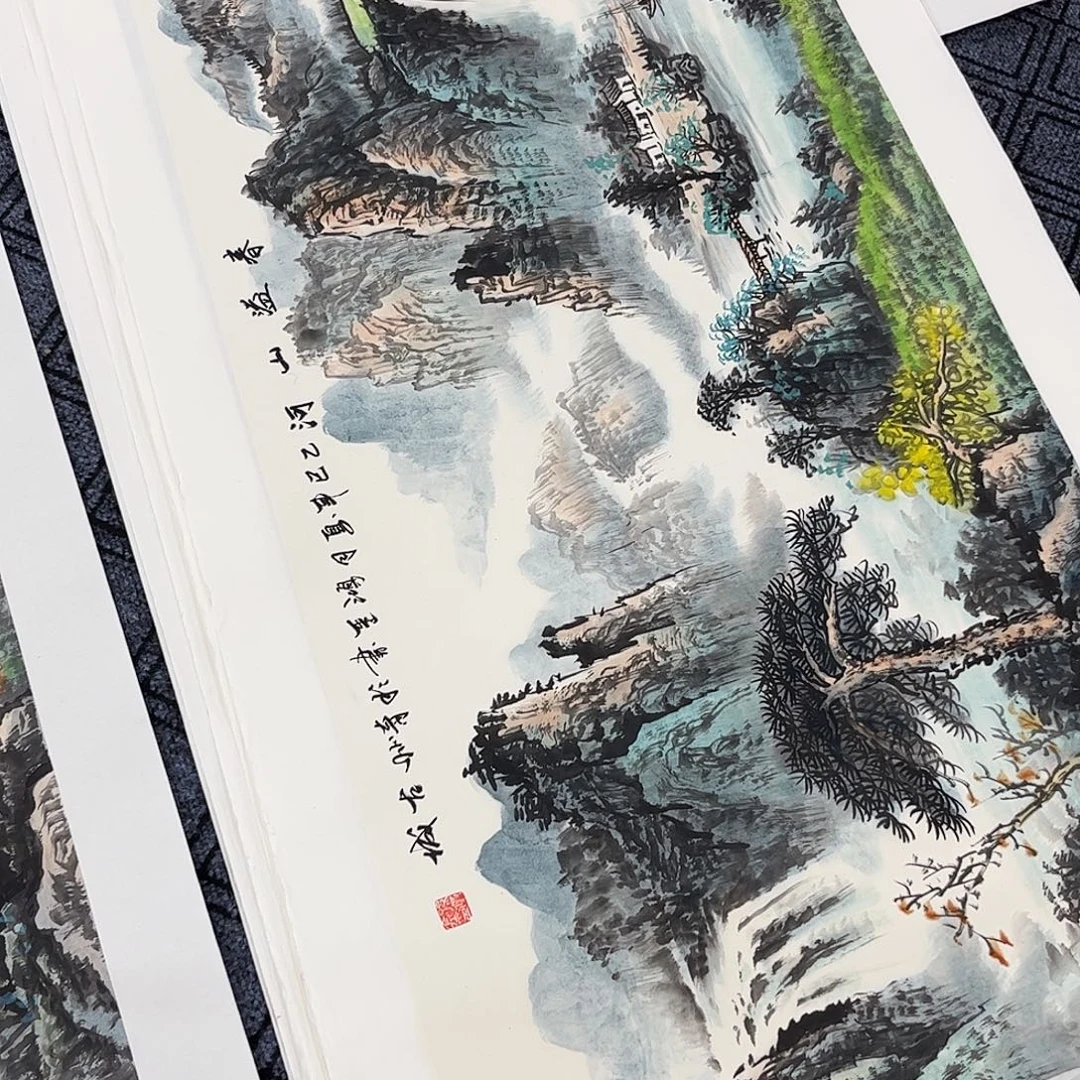 关***号国画孙鸿金老师小六山水奇