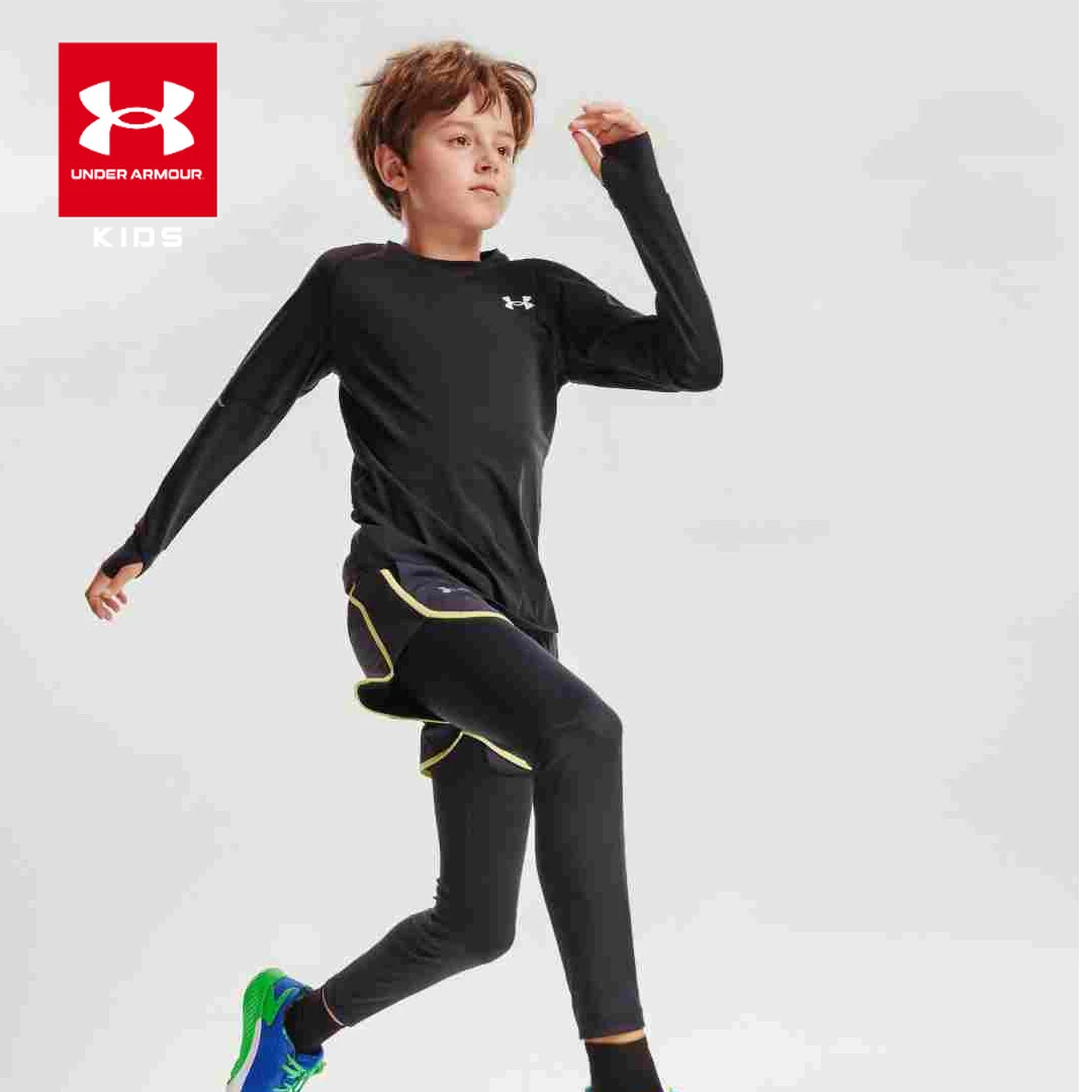 【运动长袖T恤】Under Armour/安德玛儿童夏秋吸湿排汗打底长袖
