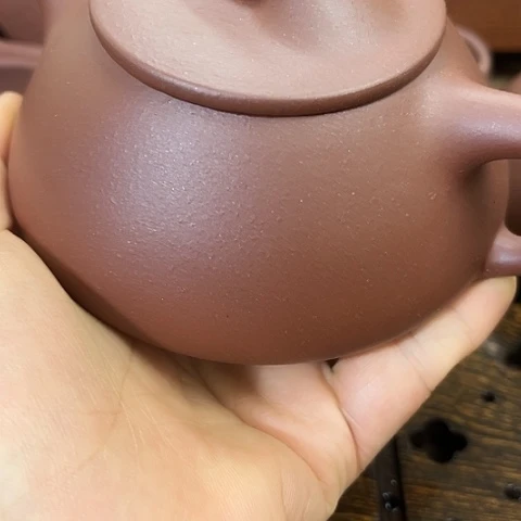 紫砂茶壶老紫泥满瓢260c c
