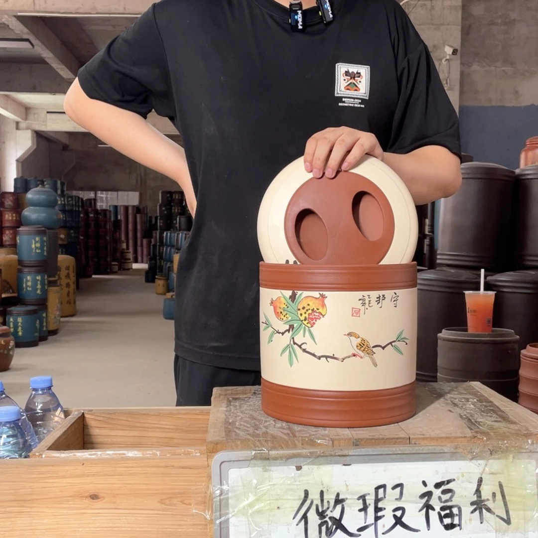 宜兴原矿紫砂茶叶罐
