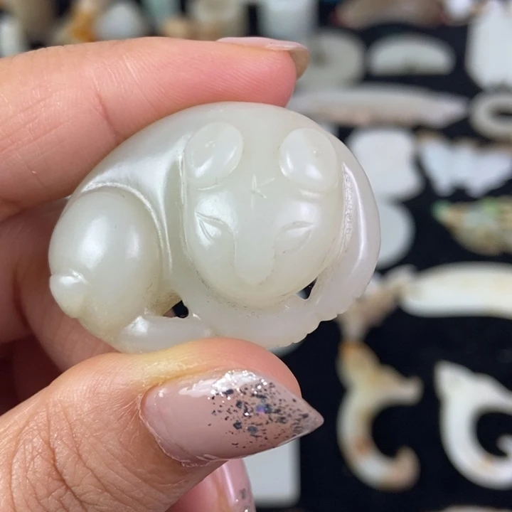 和田玉未镶嵌挂件