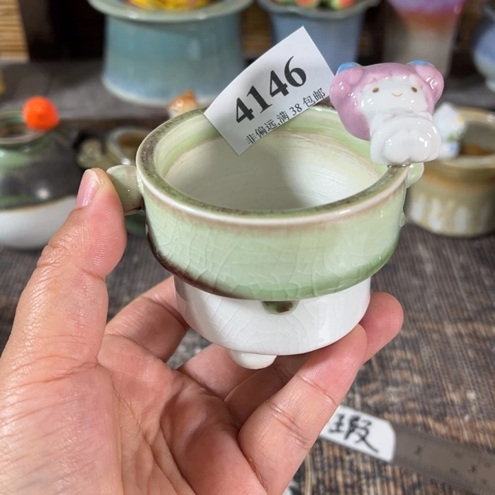 口6 手工花盆满30包邮