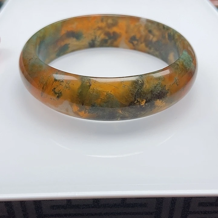 手镯玛瑙/玉髓未镶嵌青**水