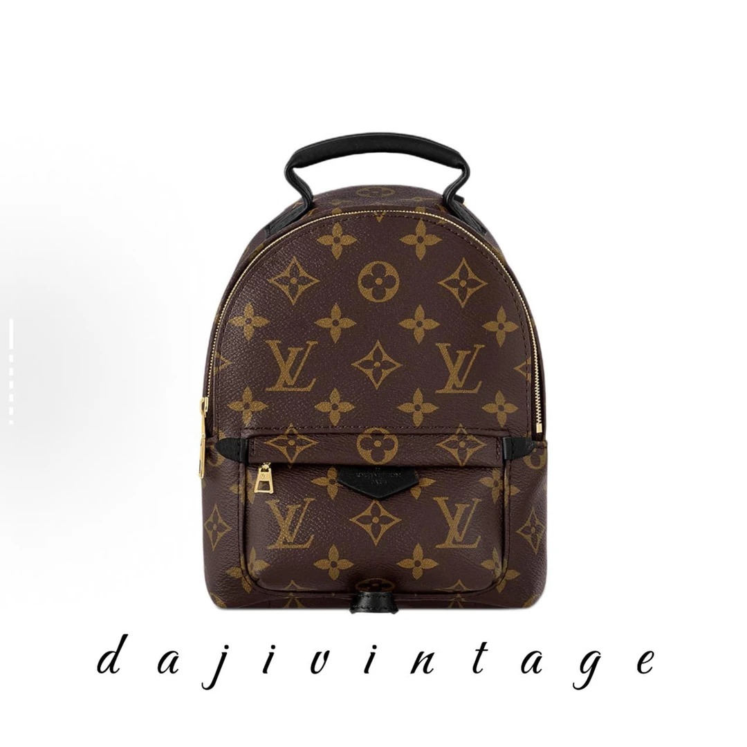 95新 LouisVuitton/路易威登 大吉中古/Lv老花mini双肩包