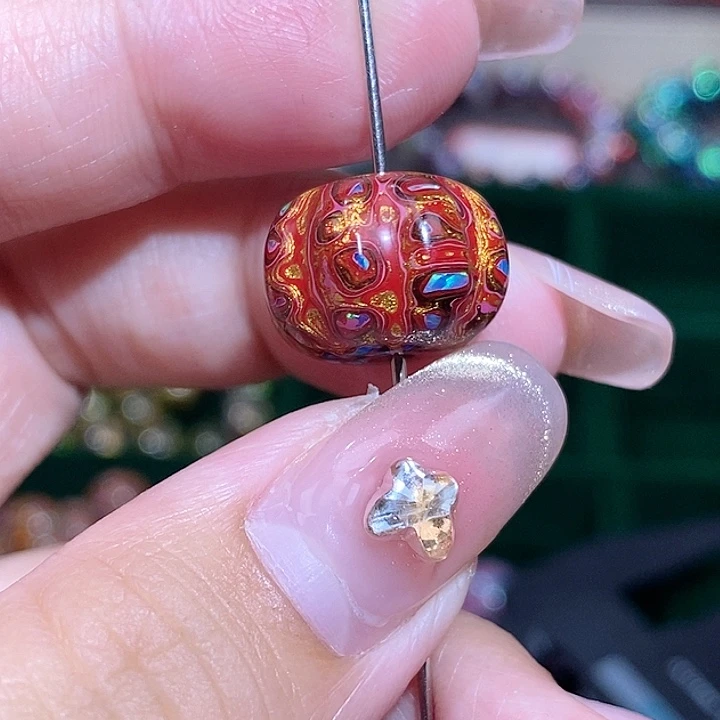 合***哥大漆珠11*15南瓜珠