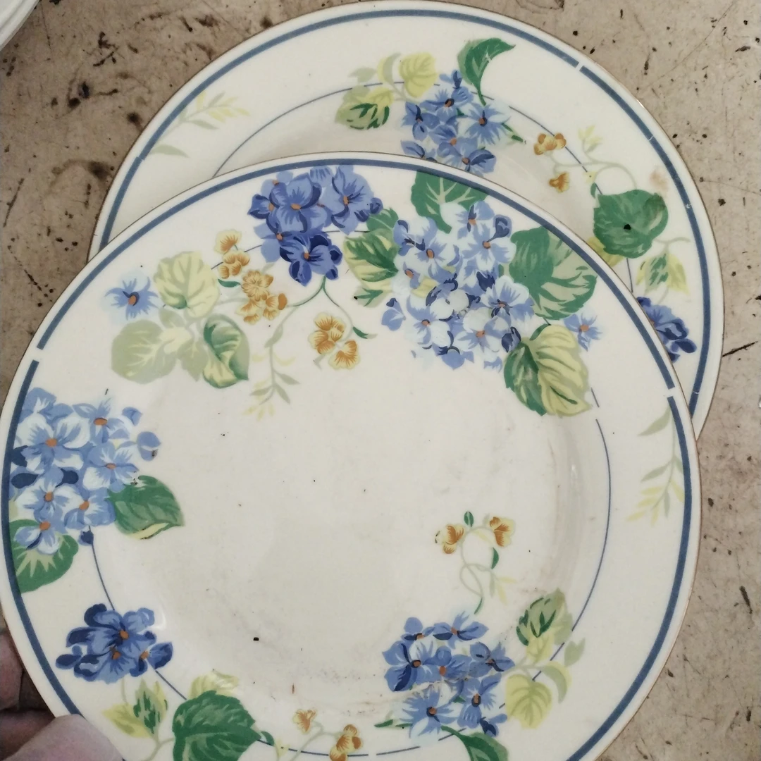 象牙瓷平盘两个！19厘米