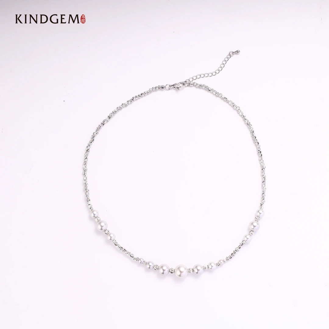 铜合金项链 BO26XKHC-23468小众轻奢气质百搭高级感珠珠项链