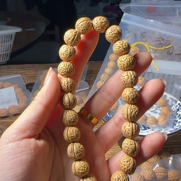 ****式桃核吊坠13加盘锦小金豆