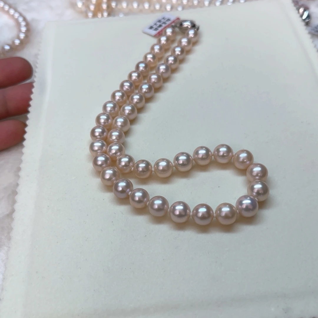 项链银S925镶嵌淡水珍珠张*丽