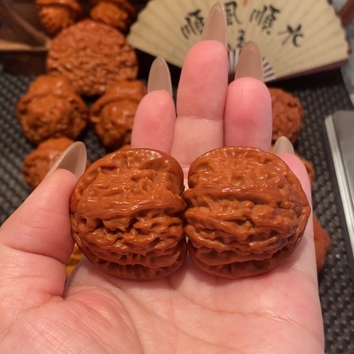 文玩核桃把件37白狮子991