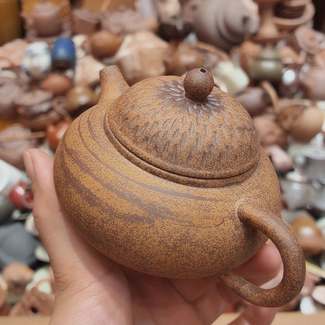 柴烧老岩泥高温茶器皿