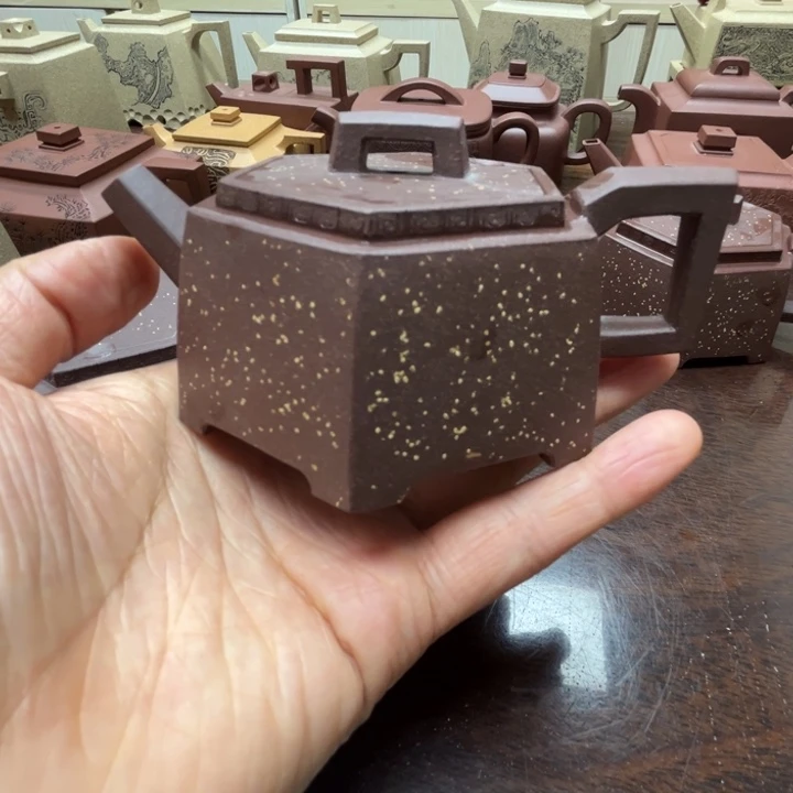 茶壶紫砂宁*紫泥全手工福利100c c