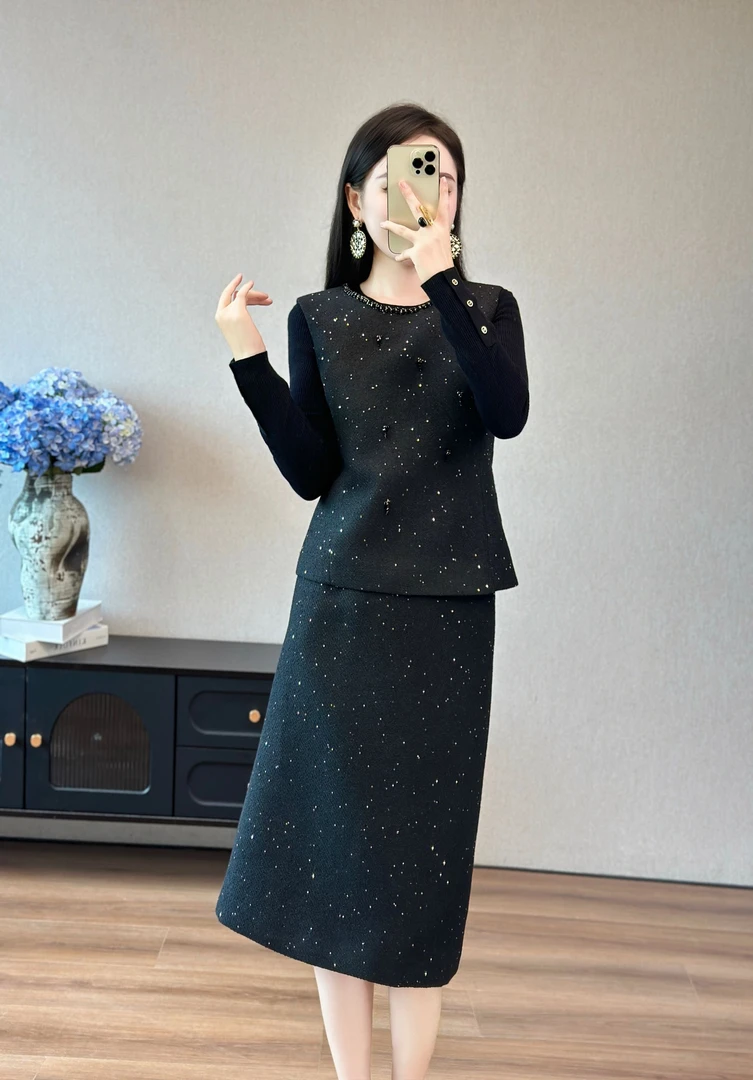 【珍珍粉丝专享】128显瘦深圳南油高端女装2025秋季新品连衣裙