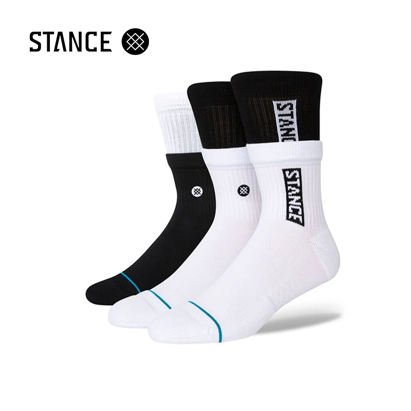 STANCE双罗口三只装运动休闲潮流舒适男女同款中筒袜