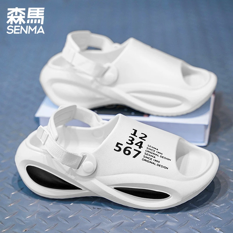 SENMA/森马男款夏季休闲百搭透气软底潮流外穿防臭厚底户外沙滩鞋