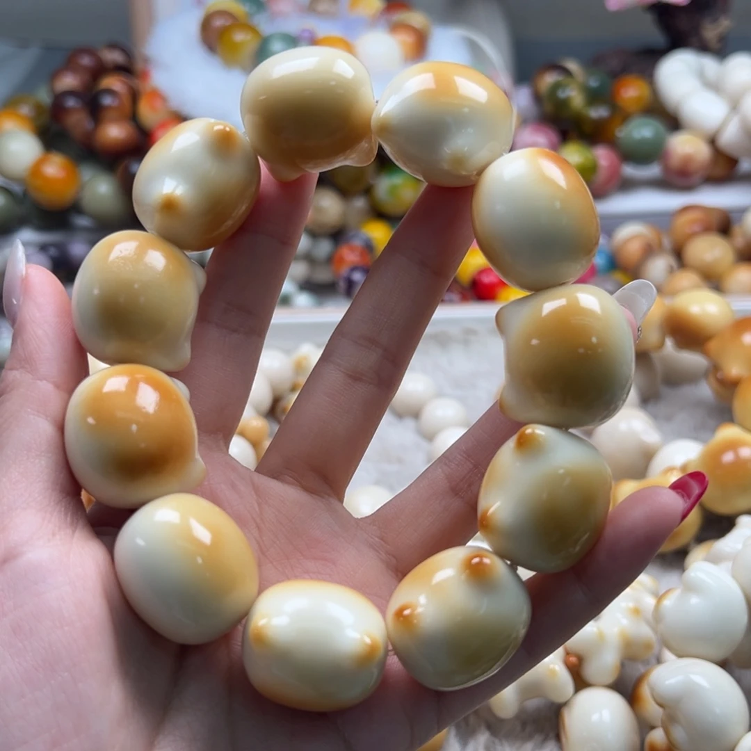 行***ʔ菩提根/象牙果吊坠Q845象牙果腮红猫头通货一串