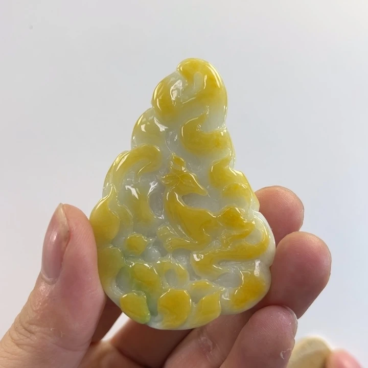 翡翠吊坠(赠链)未镶嵌代编织