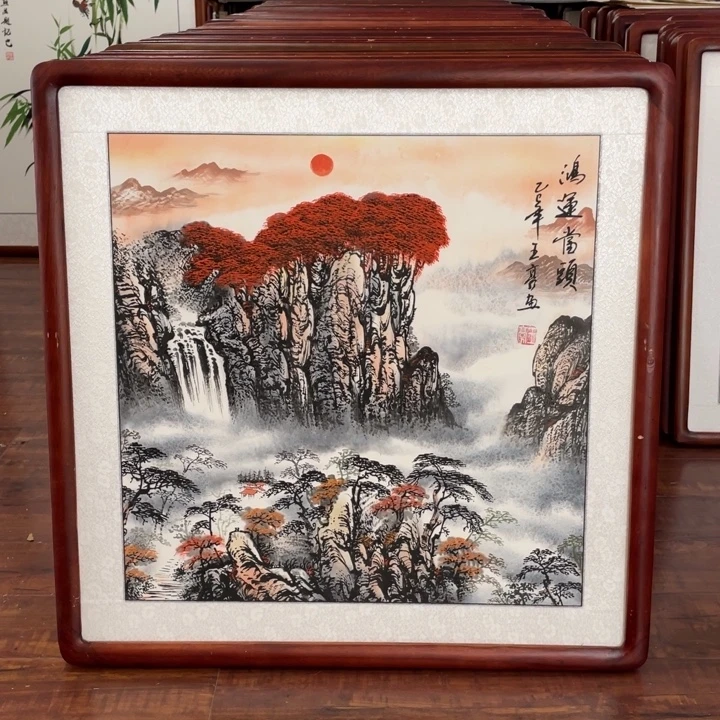 国画带框尺寸63*63厘米