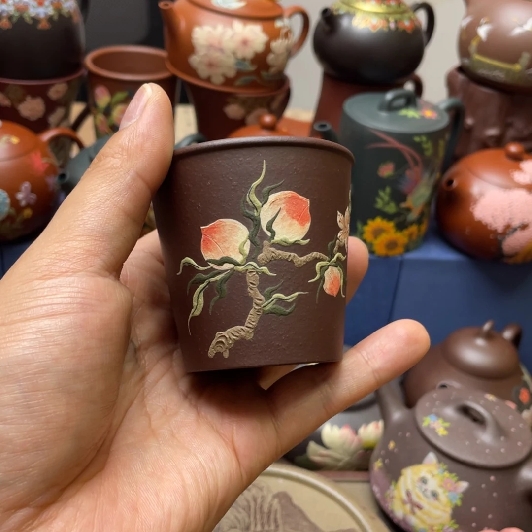 茶杯紫泥紫砂主人杯100cc