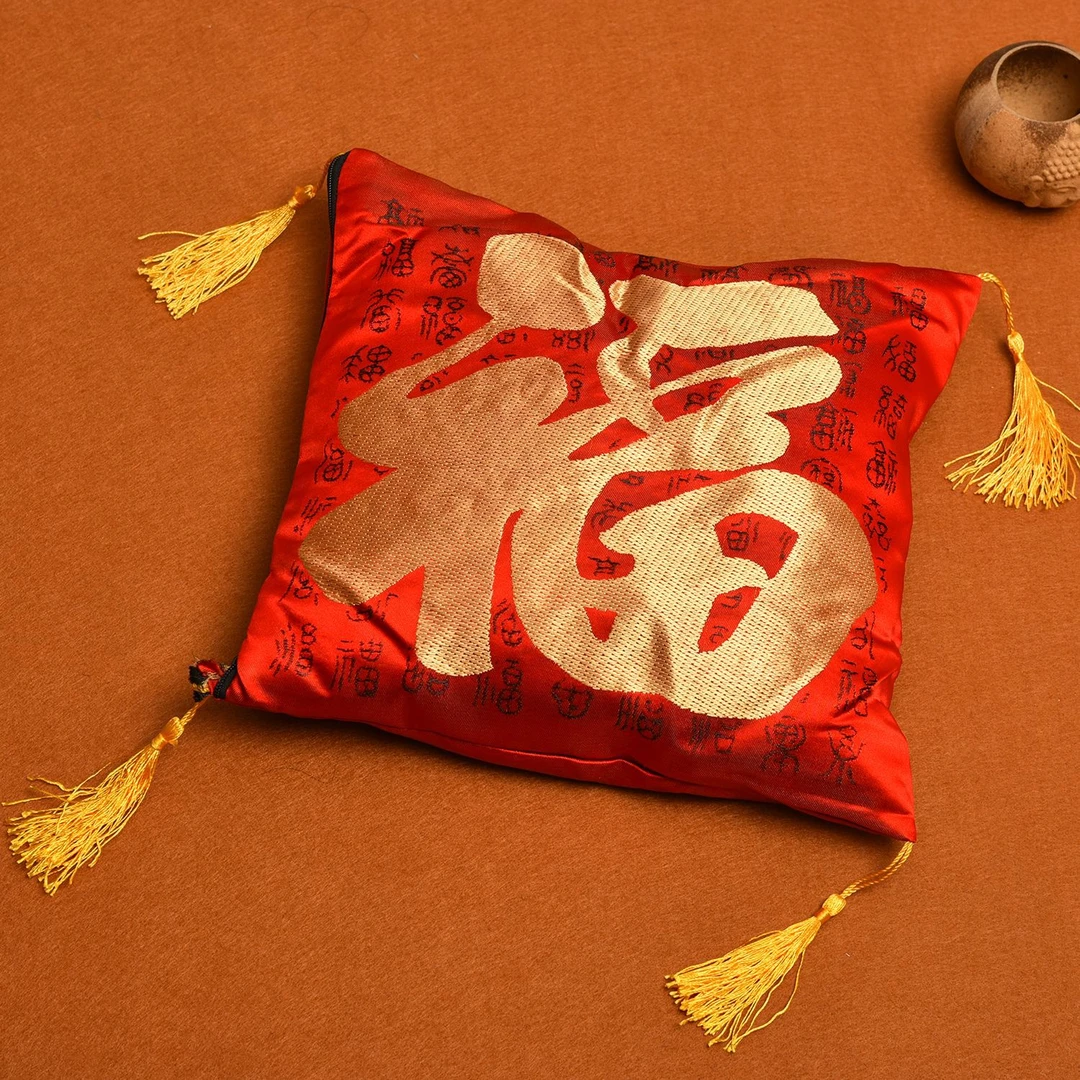 精绣福字丝绸炭包祛味清新空气炭包中国风冰箱除异味可拆卸碳包