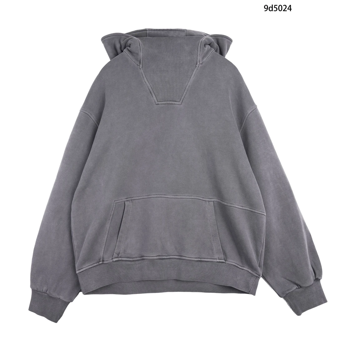 v-ro9d5024男休闲简约个性纯色灰色卫衣宽松时尚