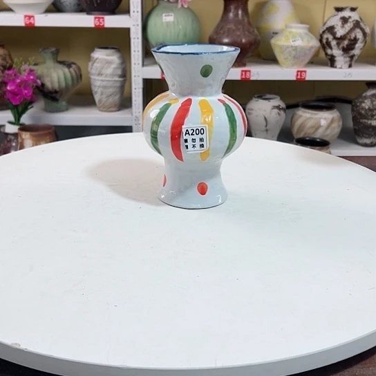 瓶陶瓷精品摆件摆件 高20口8。200