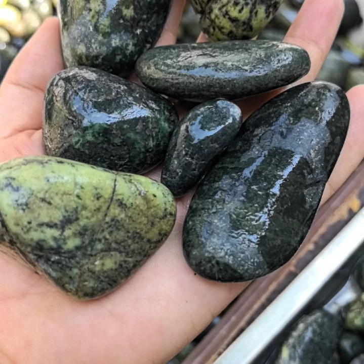 石材F****安藏玉药王石原石手把件七个