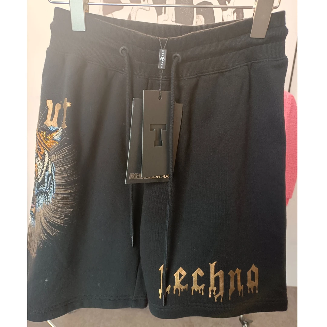 TCH服饰店-潮牌老虎钻五分休闲百搭短裤宽松男女同款T21121C6007