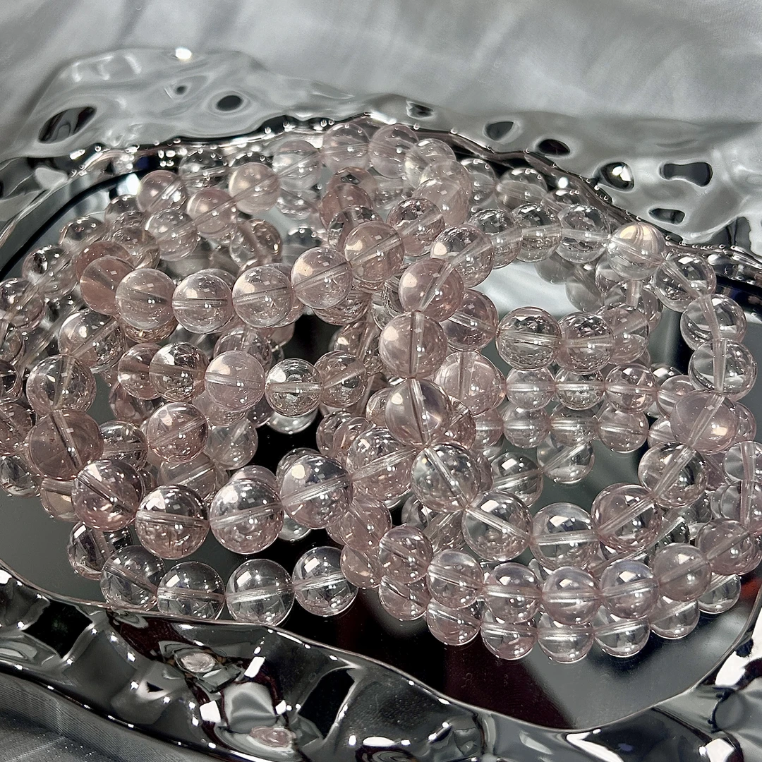 纯天然冰橘马粉水晶手串多样性发其一