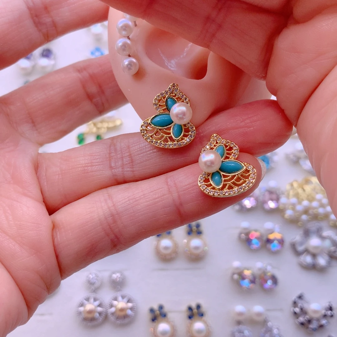 耳饰淡水珍珠合金