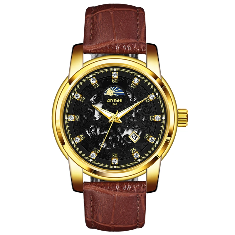 【格兰德尔专属】瑞士AIYISHI 全新未使用 潮流时尚男士腕表-1803