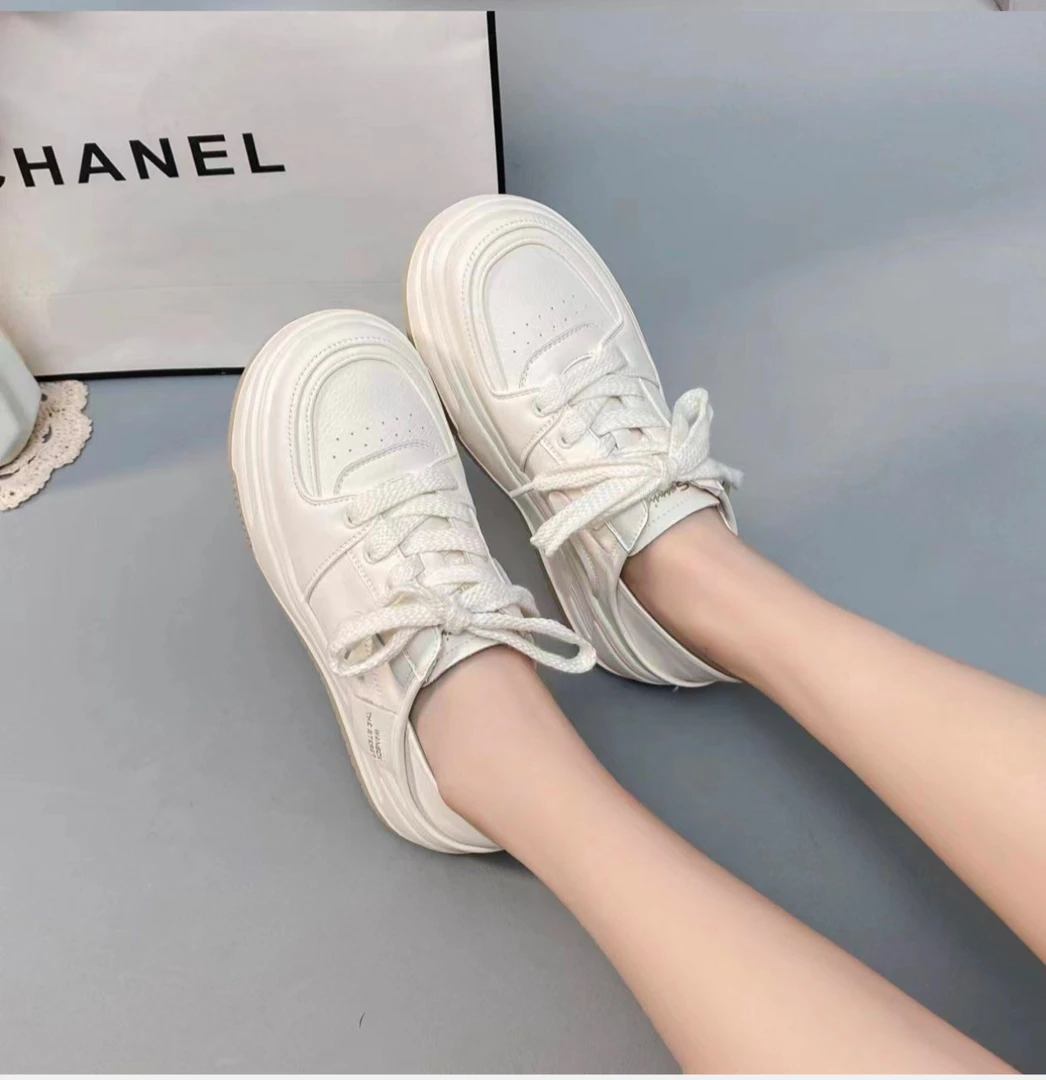 超轻发泡底|秋实大码女鞋40-43码休闲鞋单鞋小白鞋8113