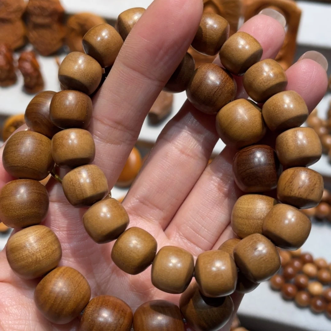 【闪购商品】檀香木手串/手链湲*1.2×1.3微瑕珠子